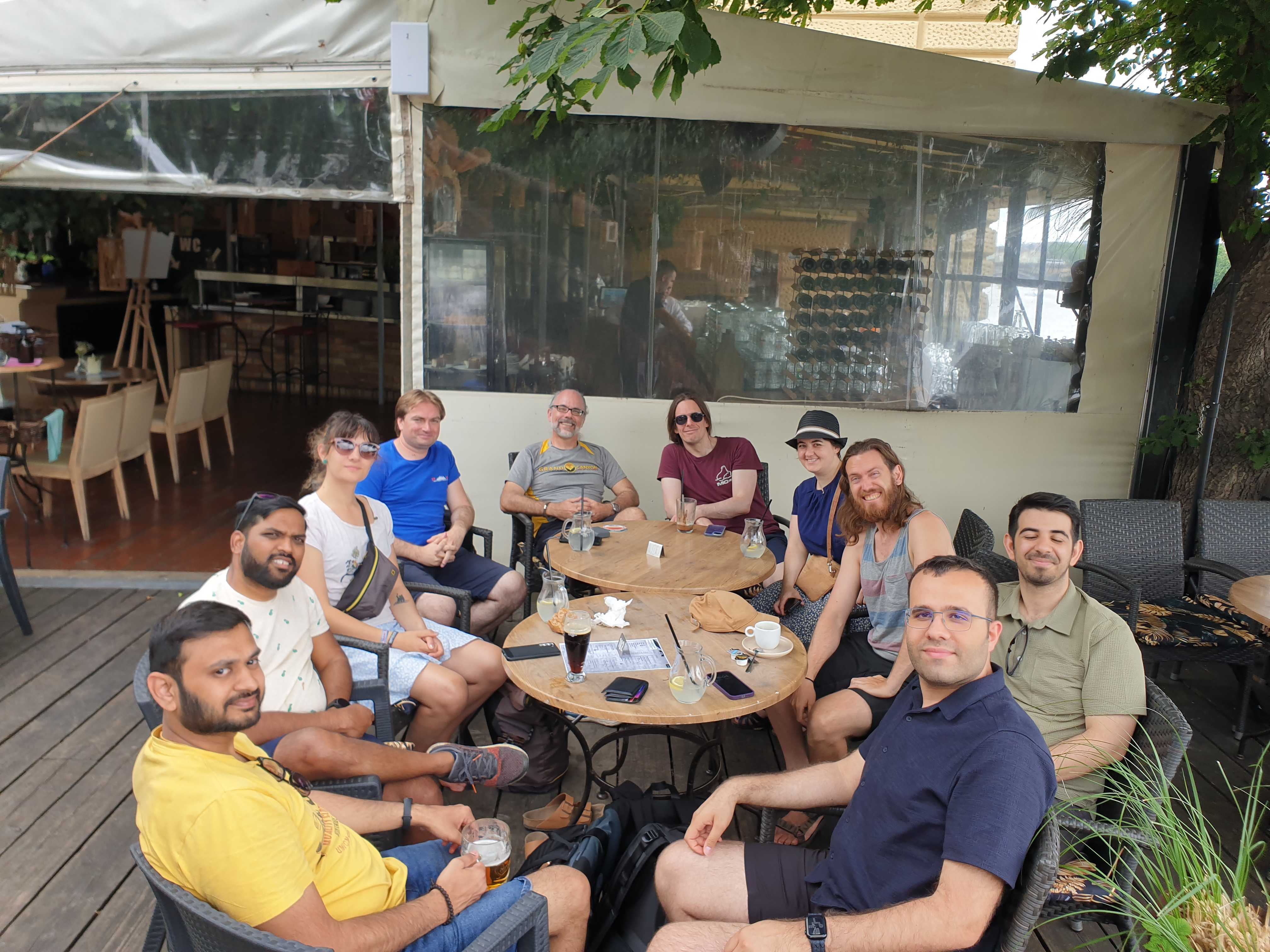 Casual Outdoor Discussion